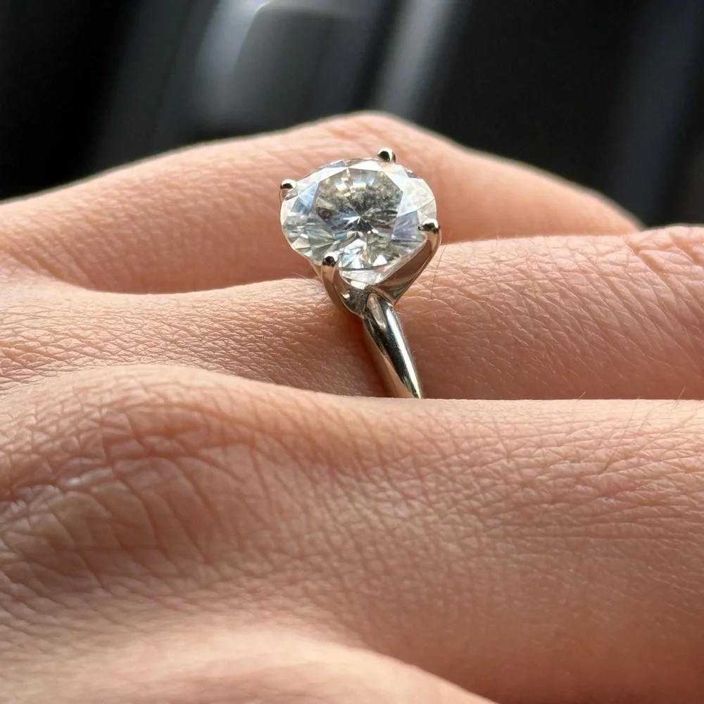 moissanite ring 14k - Picture 4 of 4